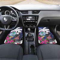 United States Guam Car Mats USA Eagle Guahan Seal Bougainvillea - Polynesian Pride