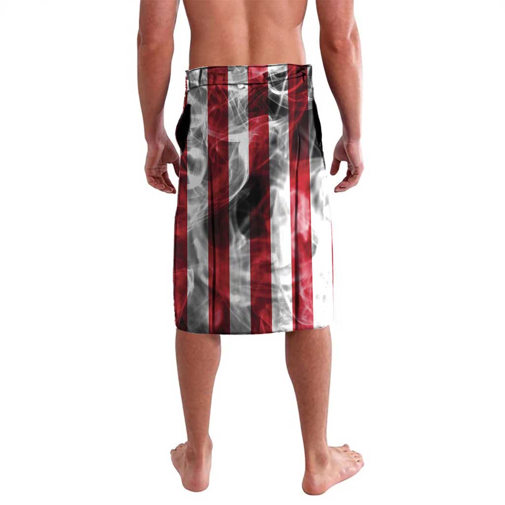 United States Guam Lavalava USA Eagle Guahan Seal Bougainvillea - Polynesian Pride