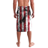 United States Guam Lavalava USA Eagle Guahan Seal Bougainvillea - Polynesian Pride