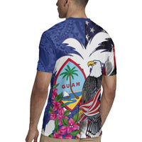 United States Guam Rugby Jersey USA Eagle Guahan Seal Bougainvillea - Polynesian Pride