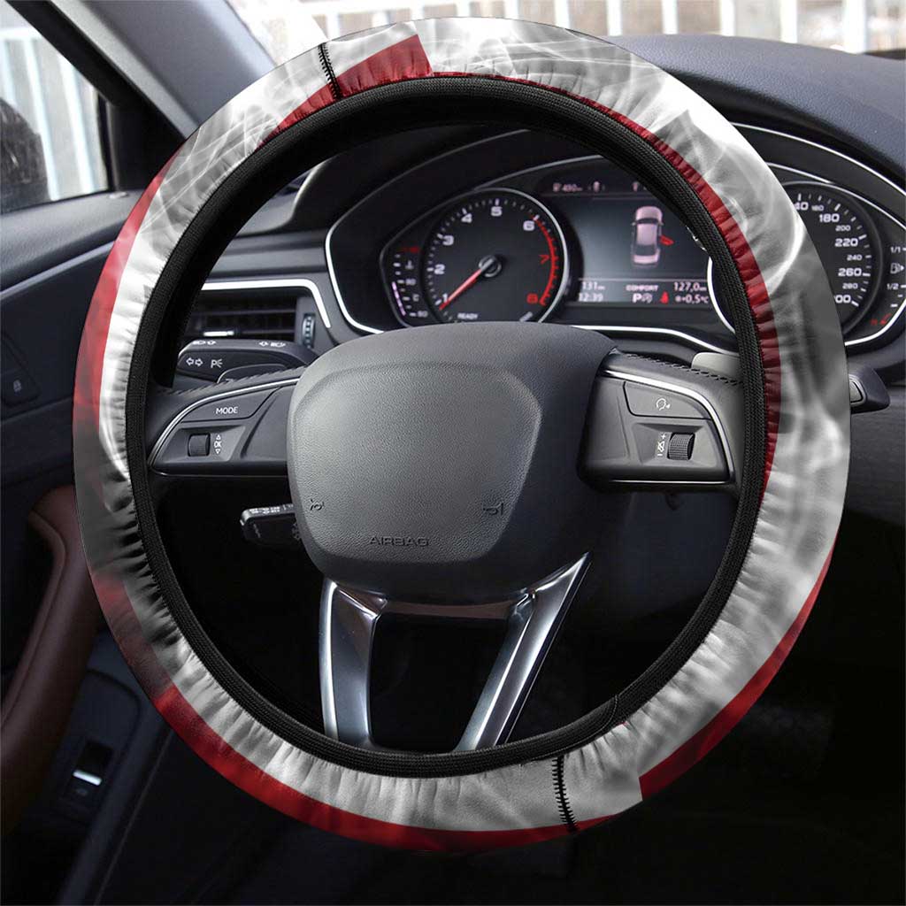 United States Guam Steering Wheel Cover USA Eagle Guahan Seal Bougainvillea - Polynesian Pride