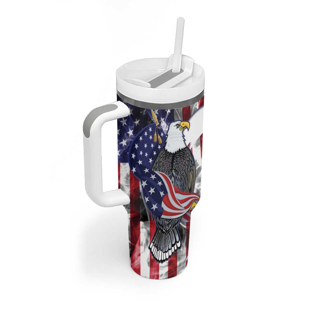 United States Guam Tumbler With Handle USA Eagle Guahan Seal Bougainvillea LT14 - Polynesian Pride