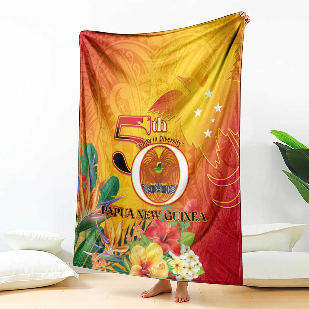 Papua New Guinea Independence Day Blanket 50th Anniversary Unity in Diversity