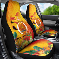 Papua New Guinea Independence Day Car Seat Cover 50th Anniversary Unity in Diversity
