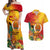 Papua New Guinea Independence Day Couples Matching Off Shoulder Maxi Dress and Hawaiian Shirt 50th Anniversary Unity in Diversity