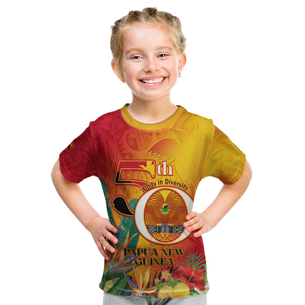 Papua New Guinea Independence Day Kid T Shirt 50th Anniversary Unity in Diversity