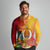 Papua New Guinea Independence Day Long Sleeve Polo Shirt 50th Anniversary Unity in Diversity
