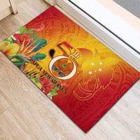 Papua New Guinea Independence Day Rubber Doormat 50th Anniversary Unity in Diversity