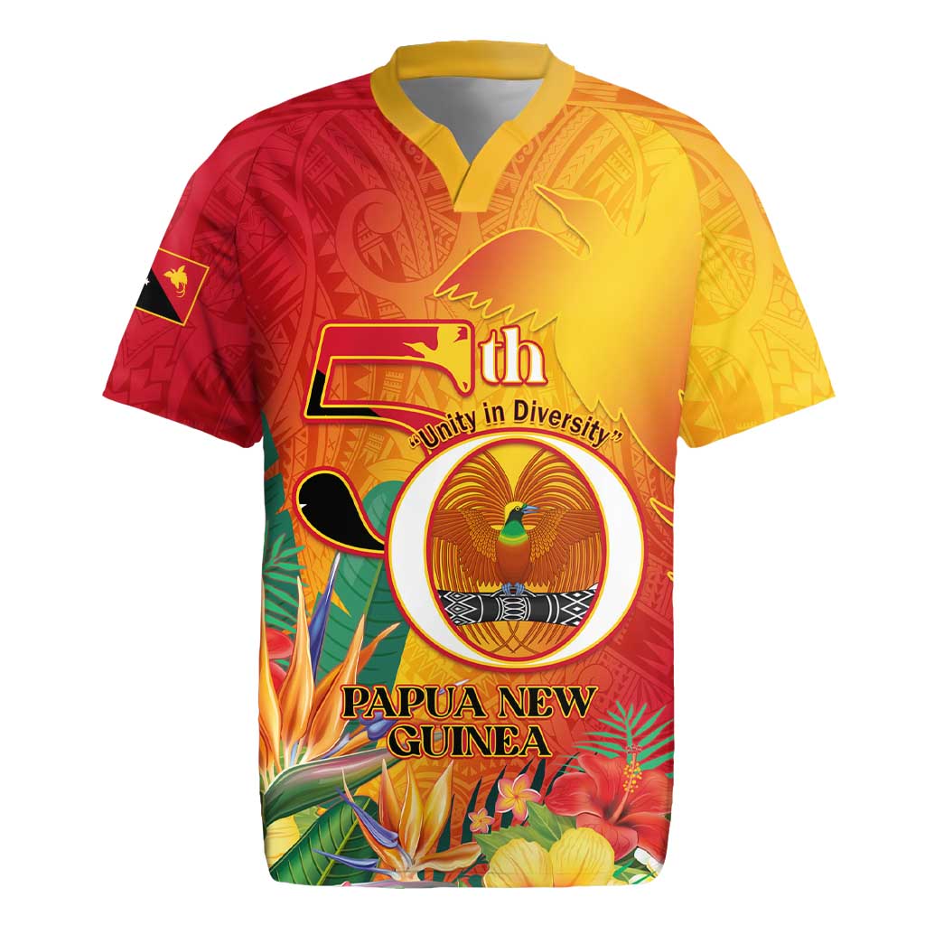 Papua New Guinea Independence Day Rugby Jersey 50th Anniversary Unity in Diversity