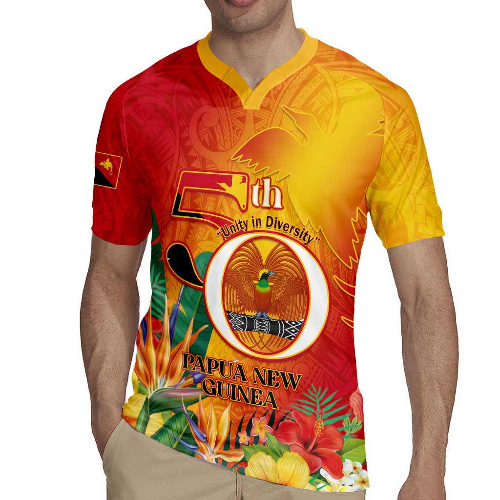 Papua New Guinea Independence Day Rugby Jersey 50th Anniversary Unity in Diversity