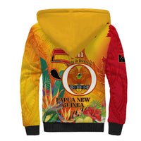 Papua New Guinea Independence Day Sherpa Hoodie 50th Anniversary Unity in Diversity
