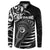 Personalised New Zealand Silver Fern Lacrosse Button Sweatshirt Aotearoa Maori Pattern