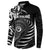 Personalised New Zealand Silver Fern Lacrosse Button Sweatshirt Aotearoa Maori Pattern