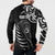 Personalised New Zealand Silver Fern Lacrosse Button Sweatshirt Aotearoa Maori Pattern