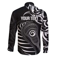 Personalised New Zealand Silver Fern Lacrosse Family Matching Mermaid Dress and Hawaiian Shirt Aotearoa Maori Pattern LT14 - Polynesian Pride