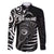 Personalised New Zealand Silver Fern Lacrosse Family Matching Short Sleeve Bodycon Dress and Hawaiian Shirt Aotearoa Maori Pattern