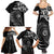 Personalised New Zealand Silver Fern Lacrosse Family Matching Summer Maxi Dress and Hawaiian Shirt Aotearoa Maori Pattern