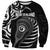 Personalised New Zealand Silver Fern Lacrosse Sweatshirt Aotearoa Maori Pattern