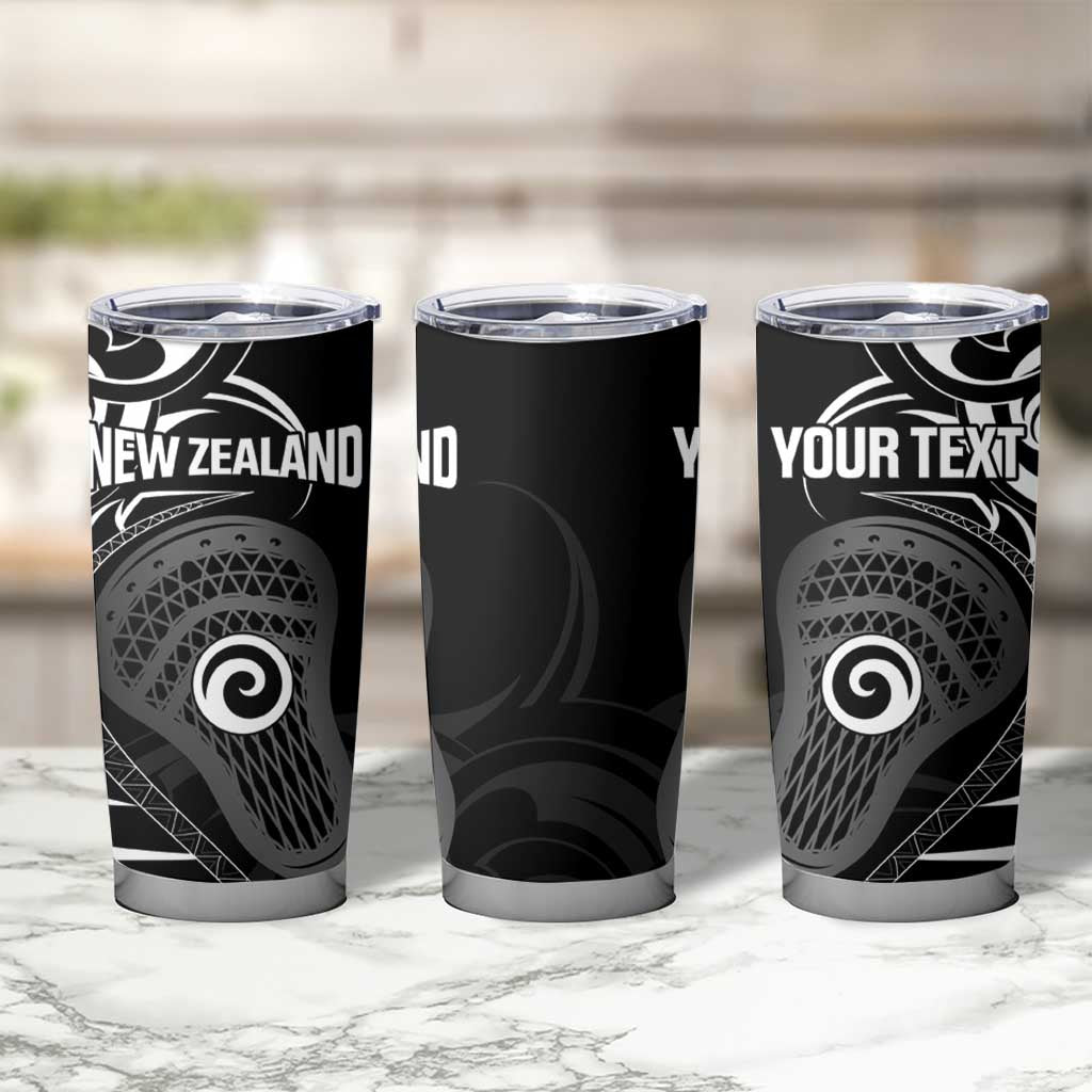 Personalised New Zealand Silver Fern Lacrosse Tumbler Cup Aotearoa Maori Pattern LT14 - Polynesian Pride