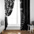 Personalised New Zealand Silver Fern Lacrosse Window Curtain Aotearoa Maori Pattern