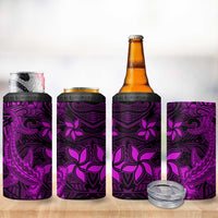 Polynesian 4 in 1 Can Cooler Tumbler Pink Hawaiian Tribal Hammerhead Shark