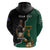 Personalised New Zealand And South Africa Rugby Hoodie 2024 All Black Springboks Mascots Together