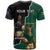 Personalised New Zealand And South Africa Rugby T Shirt 2024 All Black Springboks Mascots Together