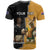 Personalised New Zealand And Australia Rugby T Shirt 2024 All Black Wallabies Mascots Together
