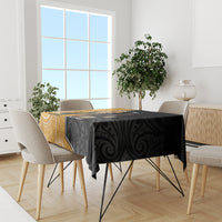 Personalised New Zealand And Australia Rugby Tablecloth 2024 All Black Wallabies Mascots Together