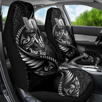 Personalised All Black New Zealand Darts Car Seat Cover Aoteroa Fern Maori Galaxy Style