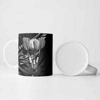 All Black New Zealand Darts Ceramic Mug Aoteroa Fern Maori Galaxy Style - Polynesian Pride