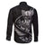Personalised All Black New Zealand Darts Family Matching Off Shoulder Short Dress and Hawaiian Shirt Aoteroa Fern Maori Galaxy Style
