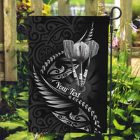Personalised All Black New Zealand Darts Garden Flag Aoteroa Fern Maori Galaxy Style