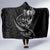 Personalised All Black New Zealand Darts Hooded Blanket Aoteroa Fern Maori Galaxy Style
