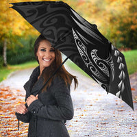 Personalised All Black New Zealand Darts Umbrella Aoteroa Fern Maori Galaxy Style - Polynesian Pride