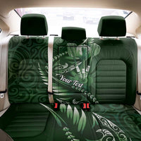 Personalised All Green New Zealand Darts Back Car Seat Cover Aoteroa Fern Maori Galaxy Style