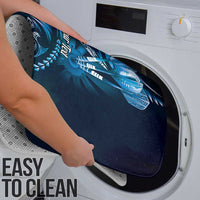 Personalised All Blue New Zealand Darts Bathroom Set Aoteroa Fern Maori Galaxy Style - Polynesian Pride