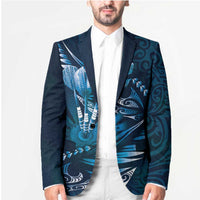 Personalised All Blue New Zealand Darts Blazer Aoteroa Fern Maori Galaxy Style - Polynesian Pride