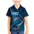 Personalised All Blue New Zealand Darts Family Matching Mermaid Dress and Hawaiian Shirt Aoteroa Fern Maori Galaxy Style