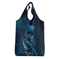 Personalised All Blue New Zealand Darts Grocery Bag Aoteroa Fern Maori Galaxy Style