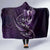 Personalised All Purple New Zealand Darts Hooded Blanket Aoteroa Fern Maori Galaxy Style