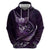 Personalised All Purple New Zealand Darts Hoodie Aoteroa Fern Maori Galaxy Style