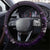 All Purple New Zealand Darts Steering Wheel Cover Aoteroa Fern Maori Galaxy Style