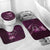 Personalised All Pink New Zealand Darts Bathroom Set Aoteroa Fern Maori Galaxy Style - Polynesian Pride