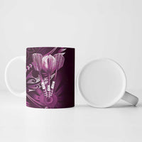 All Pink New Zealand Darts Ceramic Mug Aoteroa Fern Maori Galaxy Style - Polynesian Pride