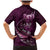 Personalised All Pink New Zealand Darts Family Matching Mermaid Dress and Hawaiian Shirt Aoteroa Fern Maori Galaxy Style