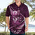Personalised All Pink New Zealand Darts Hawaiian Shirt Aoteroa Fern Maori Galaxy Style