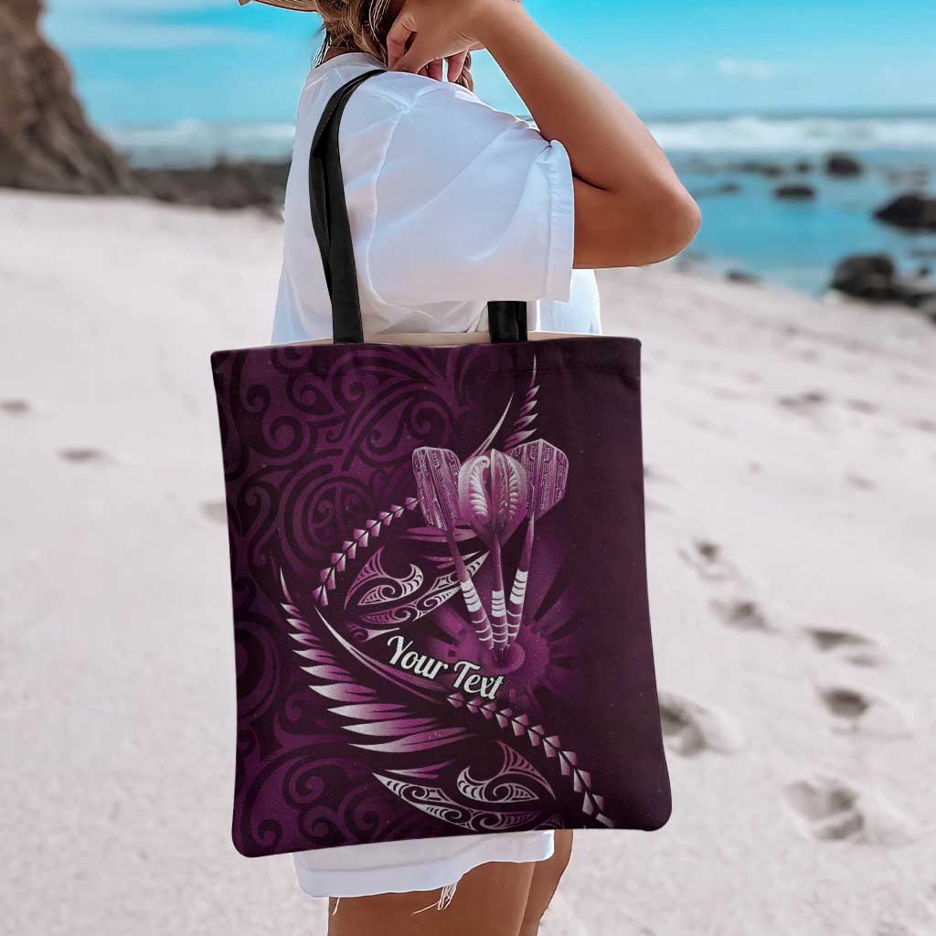 Personalised All Pink New Zealand Darts Tote Bag Aoteroa Fern Maori Galaxy Style - Polynesian Pride