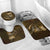 Personalised All Gold New Zealand Darts Bathroom Set Aoteroa Fern Maori Galaxy Style - Polynesian Pride