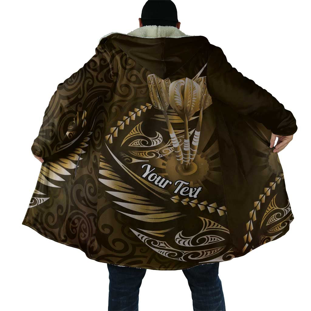 Personalised All Gold New Zealand Darts Cloak Aoteroa Fern Maori Galaxy Style - Polynesian Pride
